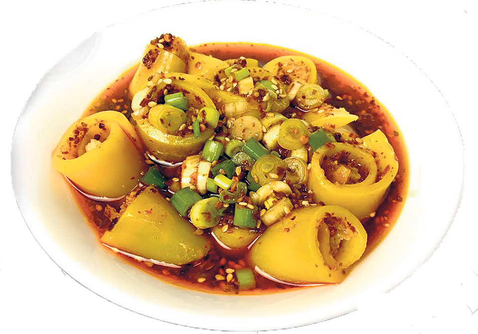 Laphing: cold, spicy food